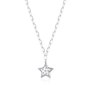 S`Agapõ Ocelový náhrdelník Hvězda s krystaly Stellar SSE02 obraz