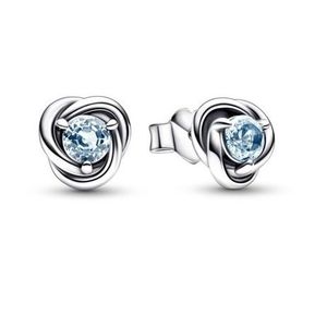 Pandora Slušivé stříbrné náušnice s modrými zirkony 292334C09 obraz