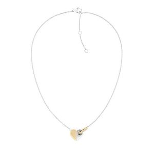 Tommy Hilfiger Slušivý ocelový náhrdelník s bicolor srdíčkem 2780878 obraz