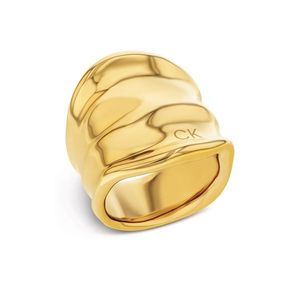 Calvin Klein Masivní pozlacený prsten Elemental 35000646 54 mm obraz