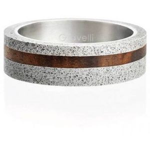 Gravelli Betonový prsten šedý Simple Wood GJRUWOG001 50 mm obraz