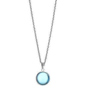 Bering Slušivý ocelový náhrdelník s modrým krystalem Artic Symphony 430-18-450 obraz