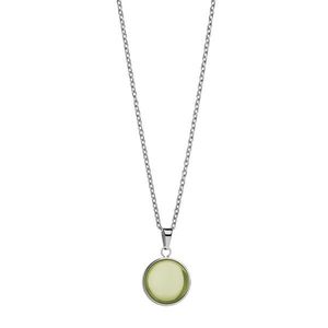 Bering Slušivý ocelový náhrdelník se zeleným krystalem Artic Symphony 430-155-450 obraz