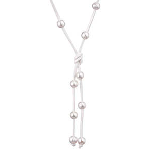 JwL Luxury Pearls Dlouhý kožený náhrdelník 3v1 s pravými perlami JL0497 obraz