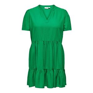 ONLY CARMAKOMA Dámské šaty CARTIRI-CARO Regular Fit 15311976 Green Bee 7XL obraz