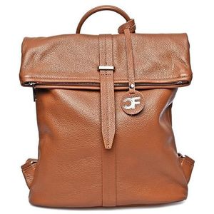 Carla Ferreri Dámský kožený batoh CF1884 Cognac obraz