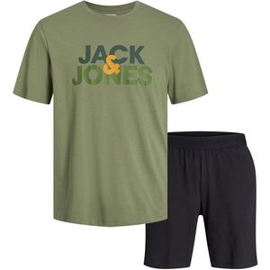 Jack&Jones Pánské pyžamo JACULA Standard Fit 12255000 Oil Green L obraz
