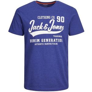 Jack&Jones Pánské triko JJELOGO Standard Fit 12238252 Bluing S obraz