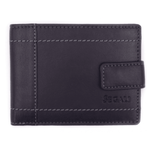SEGALI Pánská kožená peněženka 7515L black obraz