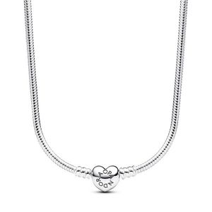Pandora Stříbrný náhrdelník se srdíčkovým zapínáním Moments 393091C00-45 obraz