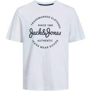 Jack&Jones Pánské triko JJFOREST Standard Fit 12247972 White L obraz