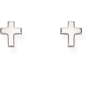 Amen Elegantní stříbrné náušnice ve tvaru křížků Cross ORCROB obraz