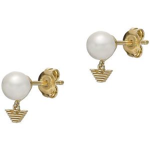 Emporio Armani Elegantní pozlacené náušnice s perlami EG3583710 obraz