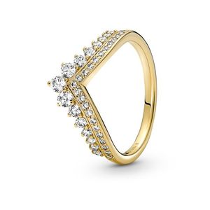 Pandora Třpytivý pozlacený prsten s diadémem Shine Timeless 167736C01 52 mm obraz
