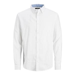 Jack&Jones Pánská košile JPRBLABELFAST Comfort Fit 12239027 White L obraz