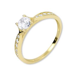 Brilio Zlatý prsten s krystaly 229 001 00753 57 mm obraz