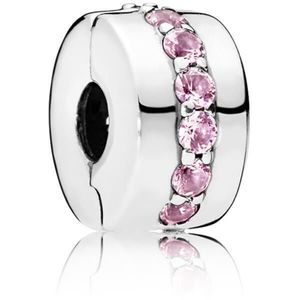 Pandora Stříbrný klip s růžovými kamínky 791972PCZ obraz