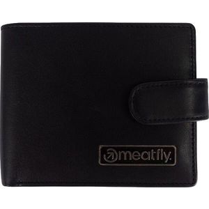 Meatfly Pánská kožená peněženka Nathan Premium Black obraz