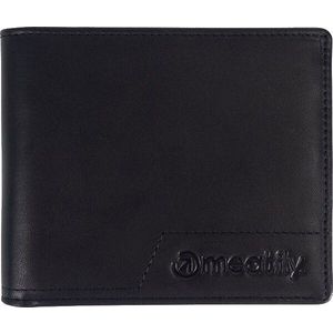 Meatfly Pánská kožená peněženka Eliot Premium Black obraz
