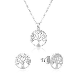 Beneto Stříbrná souprava šperků strom života AGSET214R (náhrdelník, náušnice) obraz