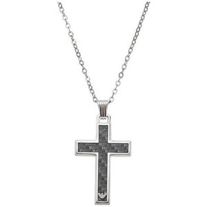 Emporio Armani Pánský ocelový náhrdelník Kříž EGS1705040 obraz