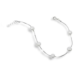 JwL Luxury Pearls Jemný náramek z pravých bílých perel JL0173 obraz