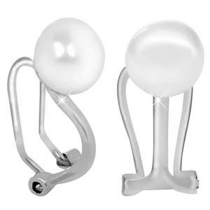 JwL Luxury Pearls Stříbrné náušnice klipsy s pravou perlou JL0398 obraz