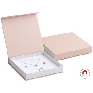 JK Box Pudrově růžová dárková krabička na soupravu šperků VG-10/A5/A1 obraz
