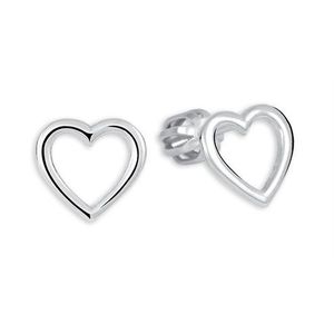Brilio Silver Romantické stříbrné náušnice Srdce 431 001 02786 04 obraz
