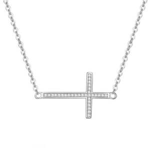 Beneto Stříbrný náhrdelník s křížkem AGS196/47 obraz