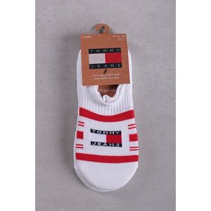 Červeno-bílé kotníkové ponožky TJ Footie Tommy Stripe - dvojbalení obraz