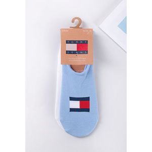 Modro-bílé balerínkové ponožky TJ Footie Flag - dvojbalení obraz