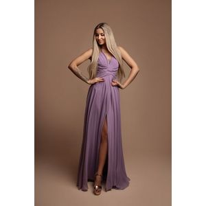 Světle fialové dlouhé šaty Marion obraz
