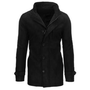 Pánský jednořadý zimní kabát DON černá obraz