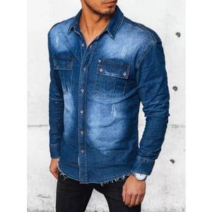 Pánská košile džínová SILVA I modrá obraz