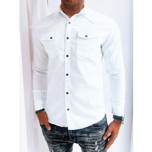Pánská džínová košile ALDWIN bílá obraz