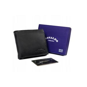 Kožená peněženka RFID RONALDO 0002-D černá obraz