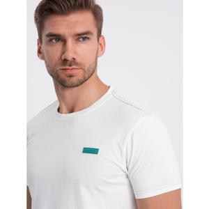 Pánské bavlněné tričko V5 OM-TSCT-0151 bílé obraz