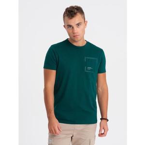Pánské bavlněné tričko s kapsou V5 OM-TSPT-0154 námořní obraz