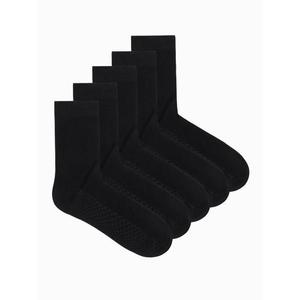 Pánské ponožky U460 černé 5-pack obraz