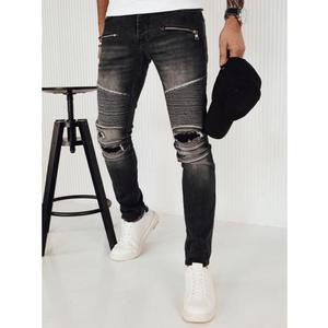 Pánské t džínové kalhoty RIGAS tmavě šedé obraz