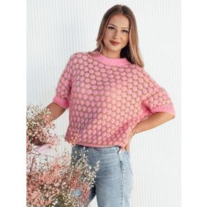 Dámský svetr nadměrné velikosti PINGOL růžový obraz