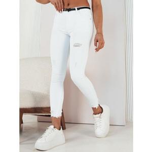 Dámské džínové kalhoty FALIA bílé obraz