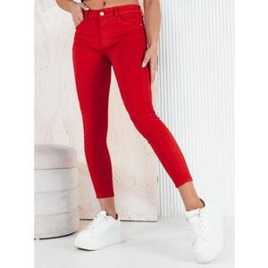 Dámské džínové kalhoty CLARET červené obraz
