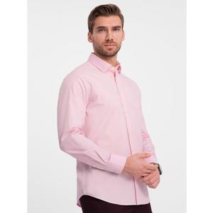 Pánská košile REGULAR světle růžová obraz