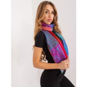 Dámský šátek s potiskem a střapci barevný obraz
