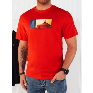 Pánské tričko s potiskem oranžové obraz