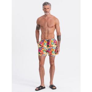 Pánské plavecké šortky s nápisy V14 OM-SRBS-0125 vícebarevné obraz