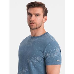 Pánské tričko s potiskem V3 OM-TSFP-0179 modrá obraz