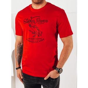 Pánské tričko s potiskem červené obraz